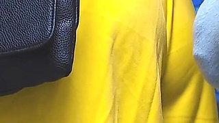 Risky Handjob Inside Public Transport! Dirty Stranger Ejaculate Using Girl's Hand