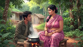 Lost in Forest & Fucked Horny Aunty