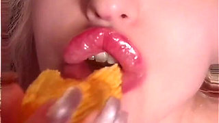 Asmr Chips Potato Eating Listen in Headphones