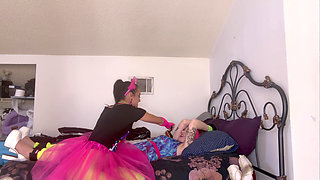 Zara & Ayla's Sultry '80s Fantasy 4K POV Ecstatic Bondage Play Awaits!