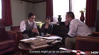 Japanese Office Lady Sucks Hard Cock,uncensored