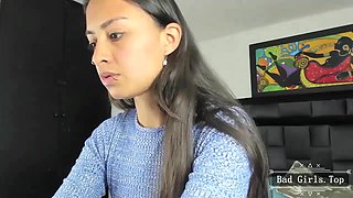 Skinny small tits webcam solo petite piercing teen