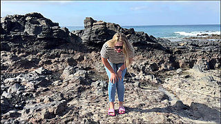 Another Beach Accident - Wet Jeans by the Shoreline