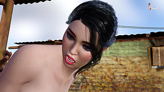 Father-in-law took his desi daughter-in-law Meena to the village and fucked her.