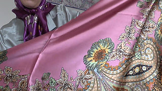 Stepaunt's New Satin Scarves Turn You on! Lady Victoria Valente
