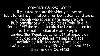 Julia Ann Purple Strap on