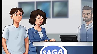 Raunchy stepmom gets down at the car dealership in summertime saga