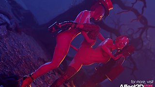 Party Hard Halloween 3D Futanari Fantasy Animation