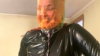 Colored Plastic Bags Breathplay in Latex