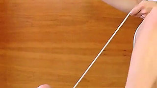 Caning and Beating His Bull Balls