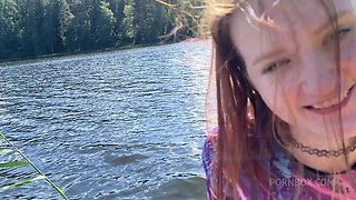 He Took Me to the River, Fucked Me on a Boat and Cummed on My Slutty Face!!! Full