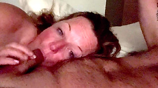 Wife Wakes up and Sucks Cock