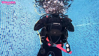 Vintage Mask & 8mm Wetsuit Underwater Scuba Bliss