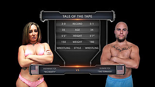 Savannah Fox Vs Shawn Fox 2 Mixed Wrestling