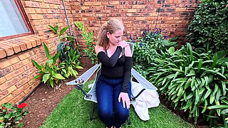 Smoking a cigarette nude outside after stripping off my clothes