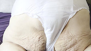 Depending on Granny Shes Squirtin in Her Granny Panties