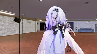 [mmd] Hate Lixia No.9 Ol Uniform, Pencil Skirt, Crotch-cut Black Stockings, Erotic Lines