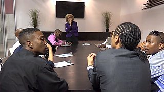Hillary Earns the Black Vote: MILF Blonde Swallows in