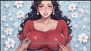 Step Mom Gives Stepson Blowjob in Garden - Hentai Taboo Fantasy
