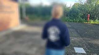 German Firefighter Intern Blowjob Outdoor - Dirty Talk & Homemade Sex