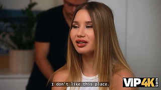 Vip4k. blonde with Big Tits bang her boyfriend's father