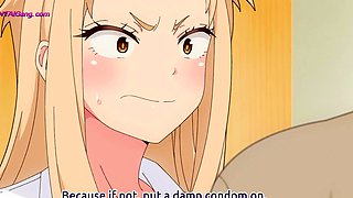 Shy couple fears being caught as he goes all in - HENTAI ENG