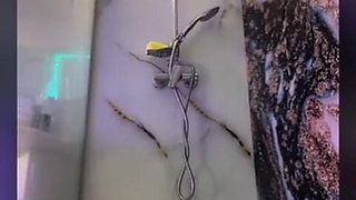 Extreme Shower Show. Squirt in Public. Anal Fuck in Shower. Close up Fucking.