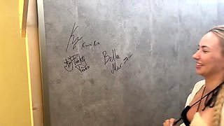 Bella Mur & Polly Yangs Gloryhole First Time Sex Vlog - Asian Teen Blowjob Outdoor