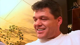 Blonde Babe Fingers Wet Pussy Hard and Sucks Cock Wild