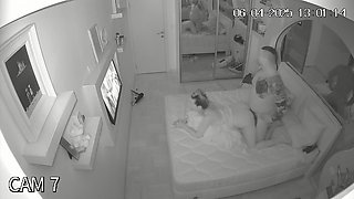 Amateur couple enjoys intimate homemade bed sex with sensual passion