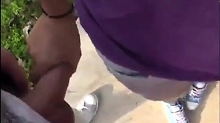 Outdoor Amateur Facial on Bike Trail