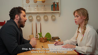 Schoolgirl Came For English Lesson But Got Anal Training Instead