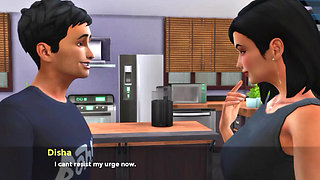 Fucking Step-Sister When Step-Aunty Walks In!