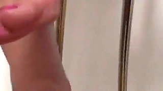 Sexy polished toe nails for sucking