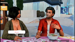Desi Virgin Meena Eventually Went to Bed with Her Flatmate Arun, but It Hurts