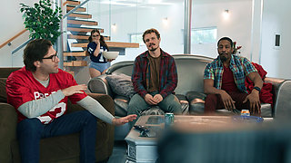 Threesome with a curvy teen who loves black and white