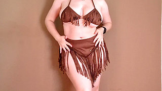 New Cowgirl Toy - Fringed Lingerie & First Ride (pt1)