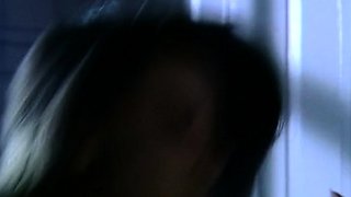 Pink labia close up of naive brunette