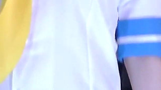 G-cup Waistline Perfection in Cosplay, Solo Charm Captured Through a Playful Private Moment Angle1