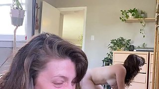 Curly Blonde Teen Records Solo Dildo Masturbation More at