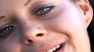 Cute Babe From Germany Likes to Cum and Pee in the Forest