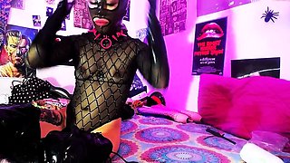 Mistress Danica latex solo masturbation