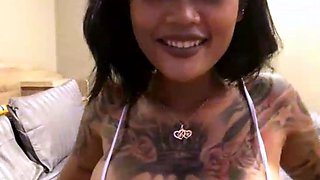 Big boobs milf masturbates with her dildo