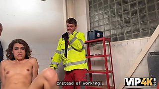 Vip4k. teenie is having a few ejaculations while her boss is fucking her at the workplace