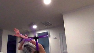 Amateur wild chick solo masturbation