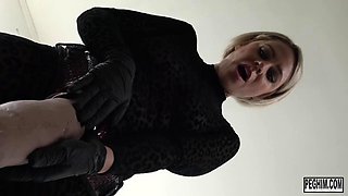 Helena Locke Strapons Michael Vegas in Fierce Femdom