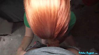 Public agent total episode - oh well there heads the condom! humid sex with red haired uni student