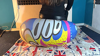 3 Huge 100cm Beach Balls Crushed by Us! 2 Cameras with Slowmo