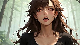 A red-hot and blushing DT in the misty forest