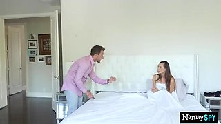 Nanny Slut Caught Fucking Boss on Halloween - Aidra Fox Facial